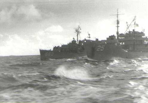 The DYESS with the 25 at sea